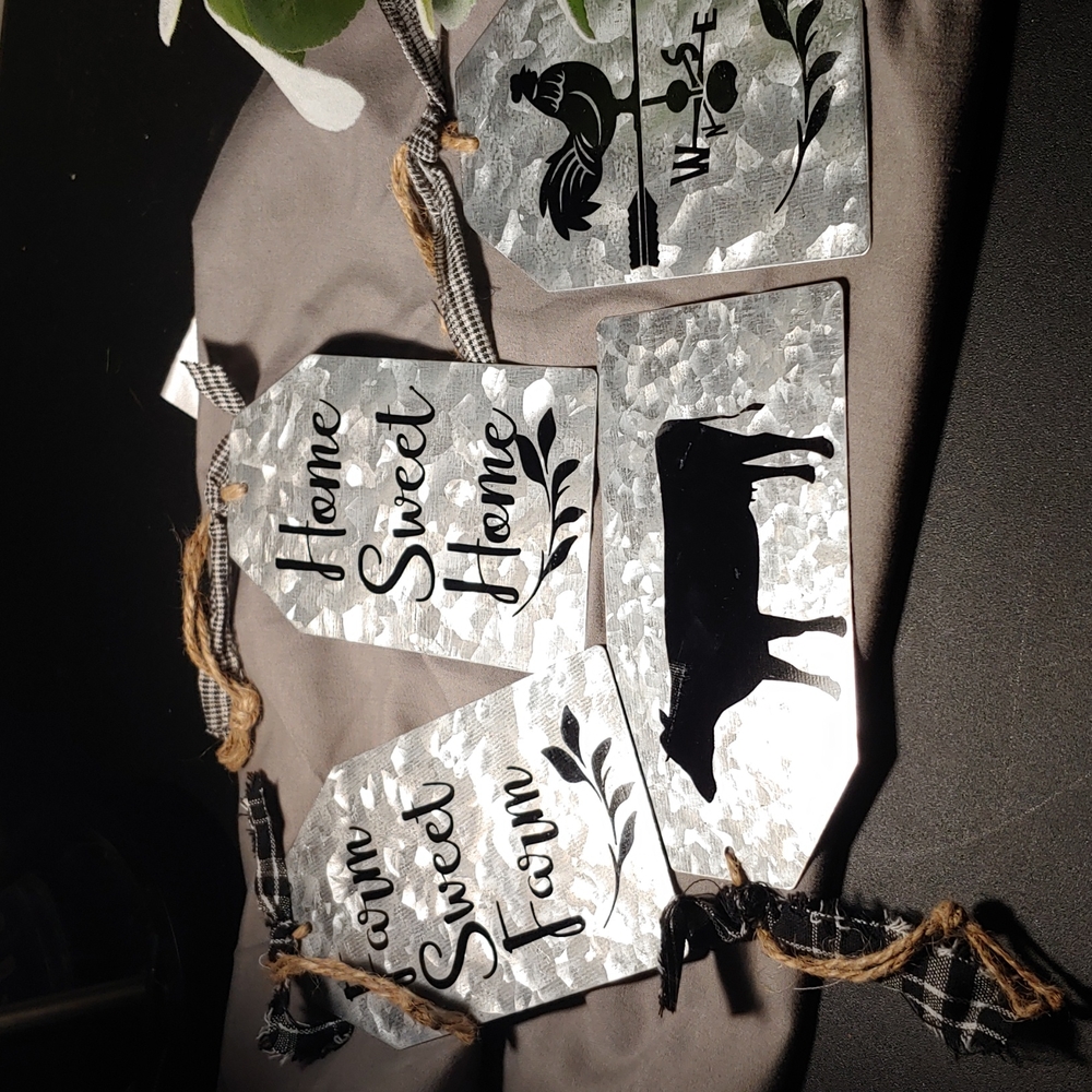 Farmhouse Metal Tags